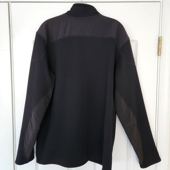 The North Face Men's TKA Stealth Full Zip Fleece Jacket Zip Pockets Black Sz LG - Picture 9 of 12